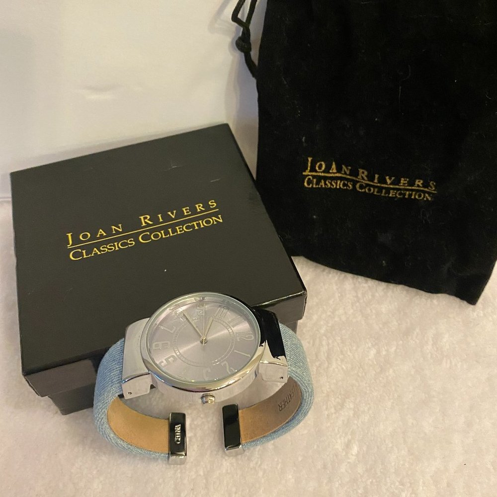 Joan Rivers Classy Light Blue Watch